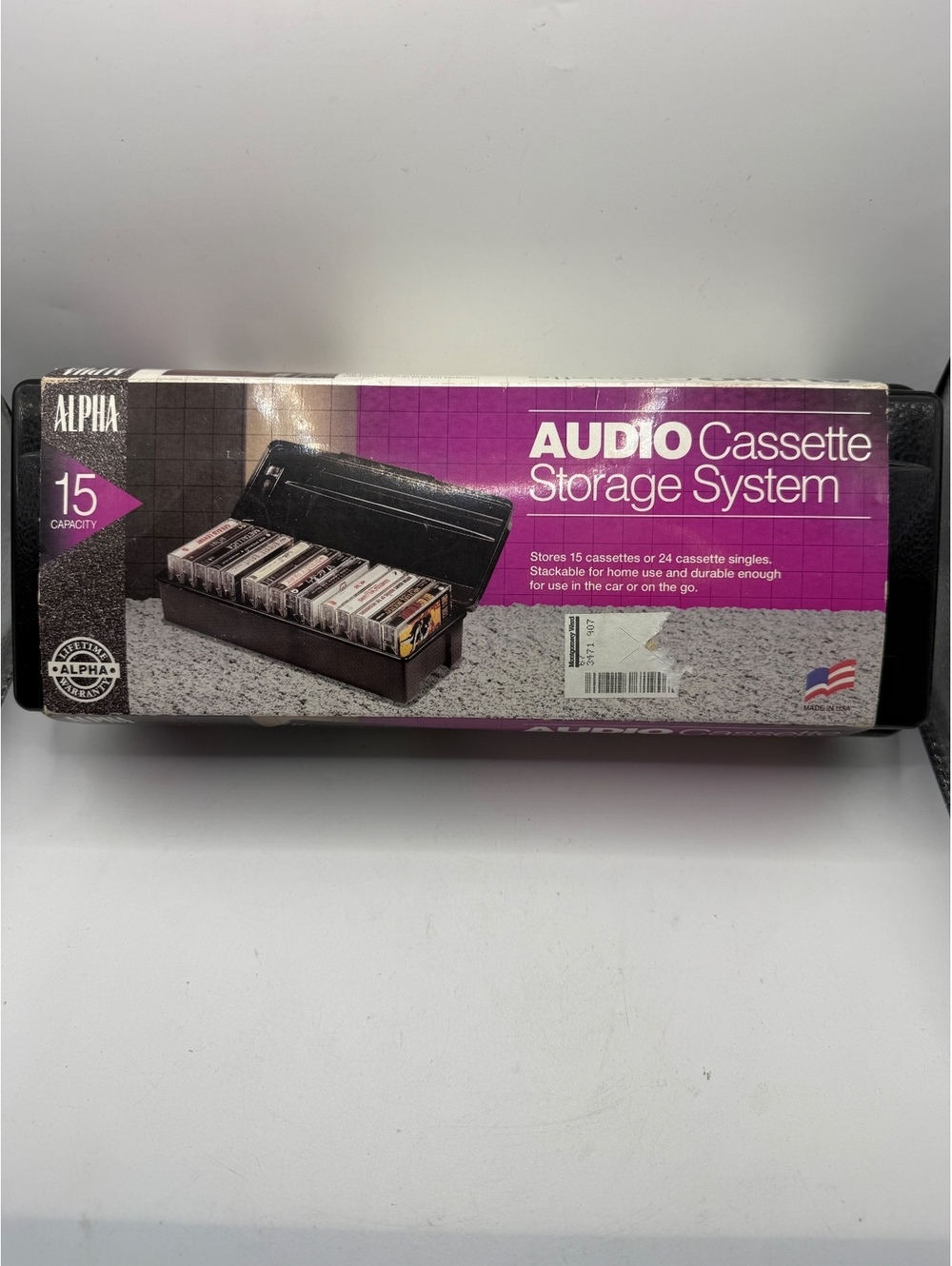 Alpha Audio Cassette Storage System ACS-15 - Holds 15 Cassettes